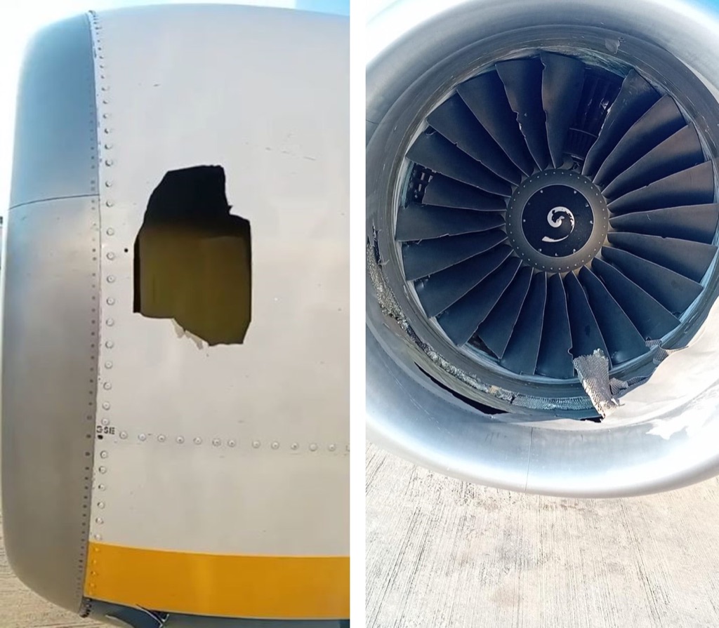 Danni fusoliera Boeing 737-800 Ryanair FR1879 - finestrino ceduto - Salonicco 2026 - Ing. Corrado De Leo